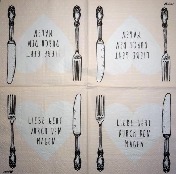 TX-104 Text - 3-lagig - Stewo - Liebe geht durch den Magen